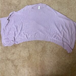 Lululemon Pink Silk Blend Yoga Poncho